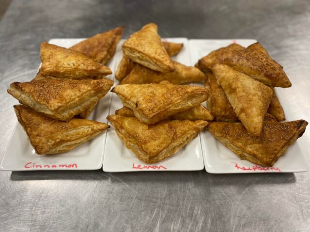 Turnovers filled with sweet cream cheese and either lemon, cinnamon, or raspberry.  An easy snack to grab and go for those in a rush to all things Dickinson College graduation weekend. Congratulations class of 2022!! 🎉

#helenascarlisle #helenas #helenascafe #helenaschocolatecafeandcreperie #downtowncarlislepa #helenascreperie
